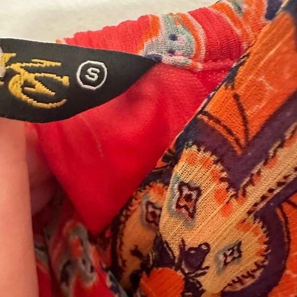 Chaudry women’s NWT’s boho style sleeveless v-neck maxi dress. Size small - Picture 6 of 8